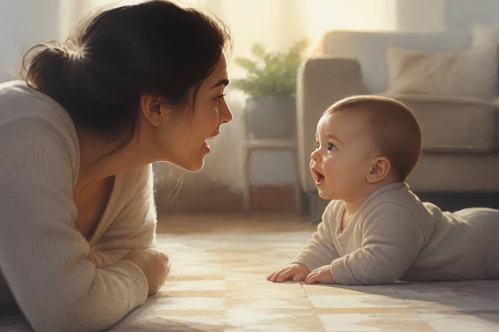 Babbling example: what baby sounds mean and how language develops