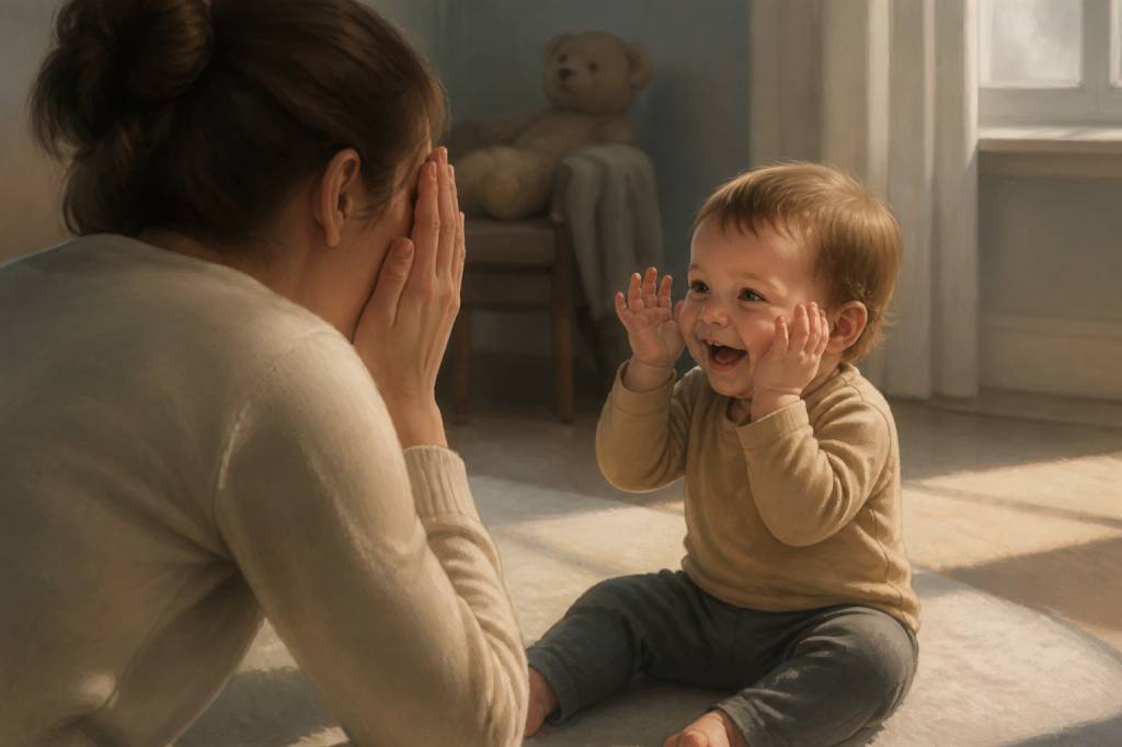Why your baby plays peek a boo and what it teaches them