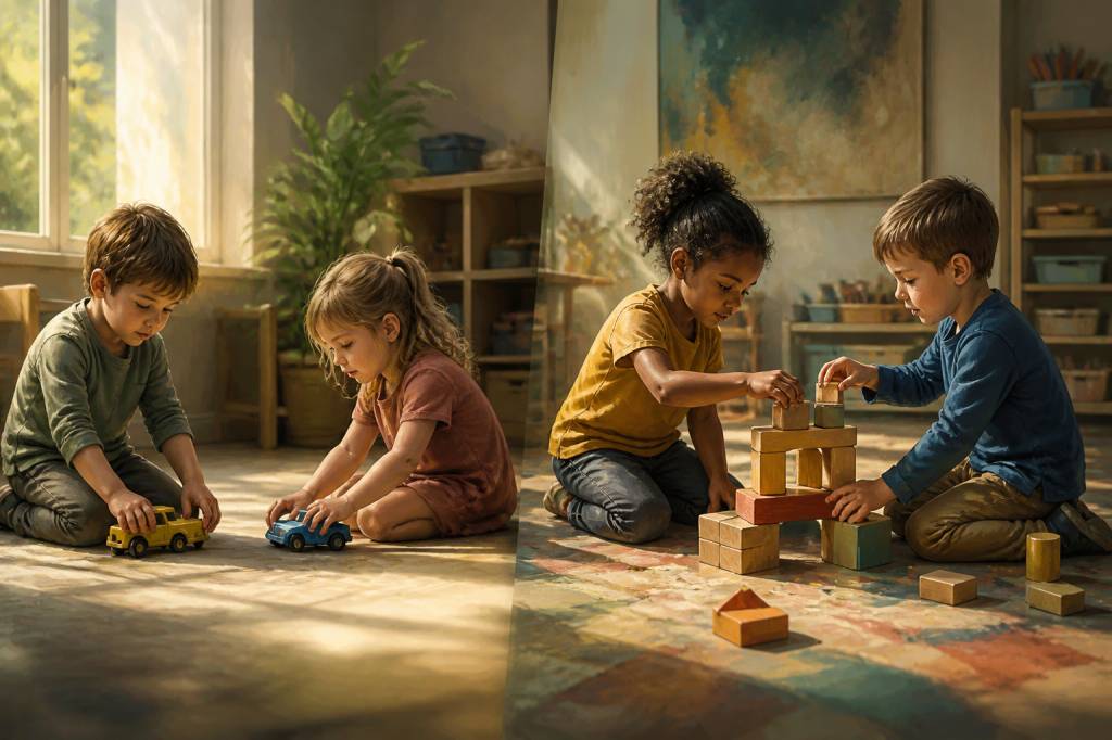 Associative play vs cooperative play: key differences in child development
