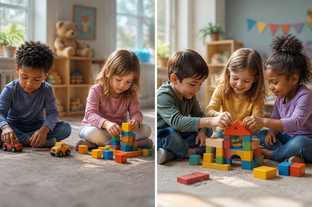 Parallel play vs cooperative play: key differences in child development